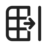 Table Move Right SVG Icon